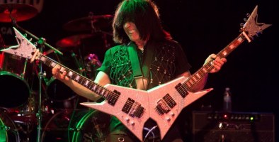 Michael Angelo Batio playing double necked guitar